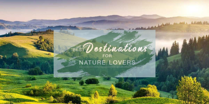 Nature travel adventure weekend